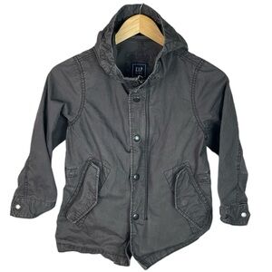BX4 Boys GAP Kids Brand Casual Hooded Military Field Jacket Reg Sz S